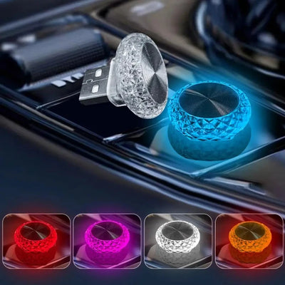Lampe LED Ambiance Voiture USB – Éclairage Intérieur RGB